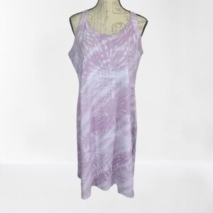 Columbia PFG Freezer III Sports Dress 50 UPF Casual Pink Starburst Wmn's XL